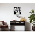thumbnail image 4 of His Mode On Black Script Cross 24 x 24 Glass Wall Hanging Sign, 4 of 4