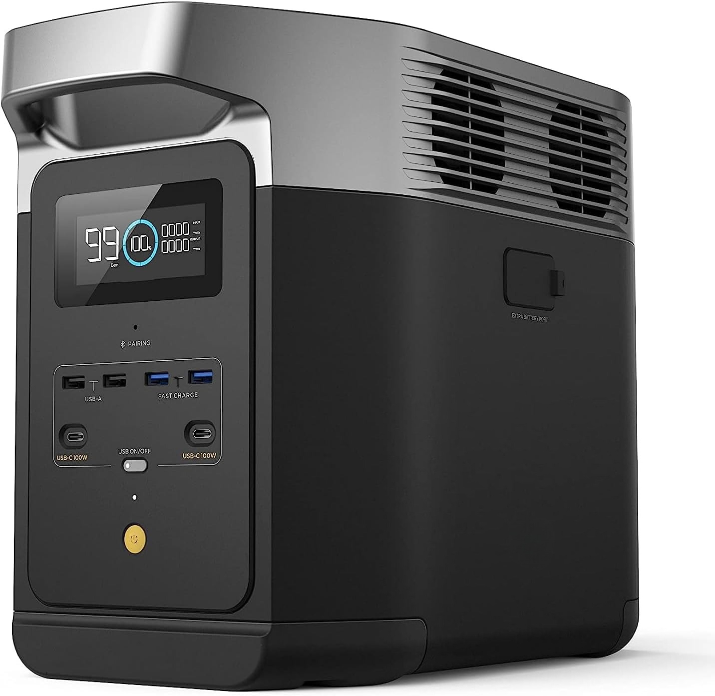 Solar Generator DELTA2 with 220W Solar Panel, LFP(LiFePO4) Battery, Fast Charging, Portable Power Station for Home Backup