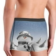 thumbnail image 5 of Disketp Snowman And Christmas Tree Men'S Boxer Briefs,Soft And Breathable Cotton Underwear With Comfortflex Waistband, 5 of 9