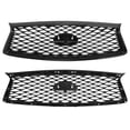thumbnail image 4 of Front Bumper Radiator, Front Bumper Grille For Eau Rouge Style Gloss Black Long Service Life  For Replacement For  Q50 201 For Automobile Modification, 4 of 8
