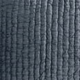 thumbnail image 4 of Bili 26 Inch Square Hand Stitched Euro Pillow Sham Rayon Velvet Fog Blue- Saltoro Sherpi, 4 of 5