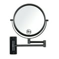 thumbnail image 2 of JimsMaison 8 inch Double-Sided Anti-Fog Wall Mounted Bathroom Mirror Chrome, 2 of 5