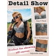 thumbnail image 5 of Avidlove Sexy Lace Bralette Bra for Women Lingerie V Neck Strap Bustier Tank Tops Lace Cami Crop Tops, 5 of 6
