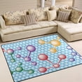 thumbnail image 2 of SKYSONIC Molecular Science Theme Lightweight Carpet Mats Area Soft Rugs Floor Mat Rug Home Decoration for Kids Room Living Room 63 x 48 inches, 2 of 6