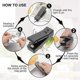 thumbnail image 3 of Mini Bag Sealer-2In1 Portable Rechargeable Handheld Vacuum Heat Sealers &Cutter For Plastic Bag Storage Food 2Pcs Black, 3 of 5
