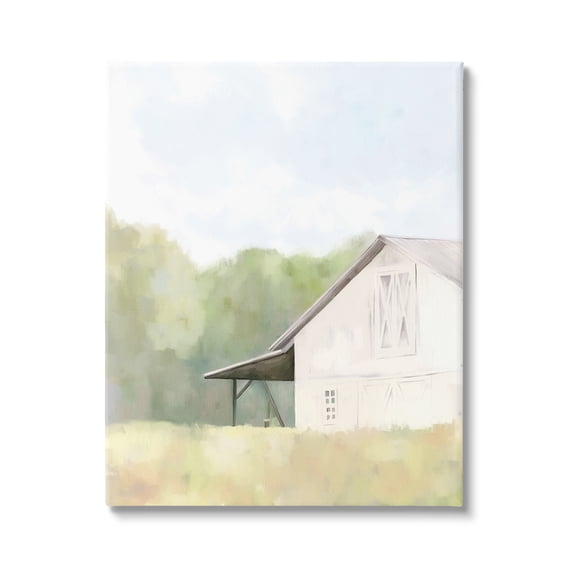 Stupell Industries Country Barn Landscape Nature Painting Gallery Wrapped Canvas Print Wall Art, 16 x 20