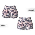 thumbnail image 5 of Lsque Tropics Palm Trees Pattern High Waisted Biker Shorts for Women-Tummy Control Fitness Athletic Workout Running Yoga Gym Shorts,Moisture-Wicking-XX-Large, 5 of 9