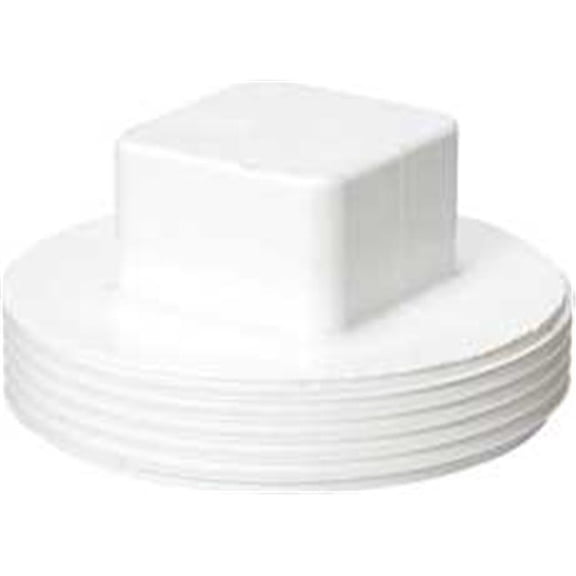 PVC Cleanout Plug, MNPT, 6 in Pipe Size 1WKW5