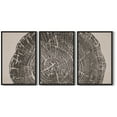 thumbnail image 3 of SHENIFY Farmhouse Vintage Wall Art 16x24in3pcs Black Framed Set Gray Wood Tree Ring Spirals Nature Abstract Drawings Rustic Modern Art Decor for Living Room Bedroom, 3 of 5