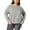 Carbon Heather/Black, variant on Nike Womens Plus Fitness Activewear Sweatshirt Gray 1X
