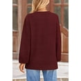 thumbnail image 3 of PRETTYGARDEN Women's Winter Sweaters Casual Crew Neck Long Sleeve Pullover Ribbed Knit Loose Fit Sweater Tops, 3 of 10