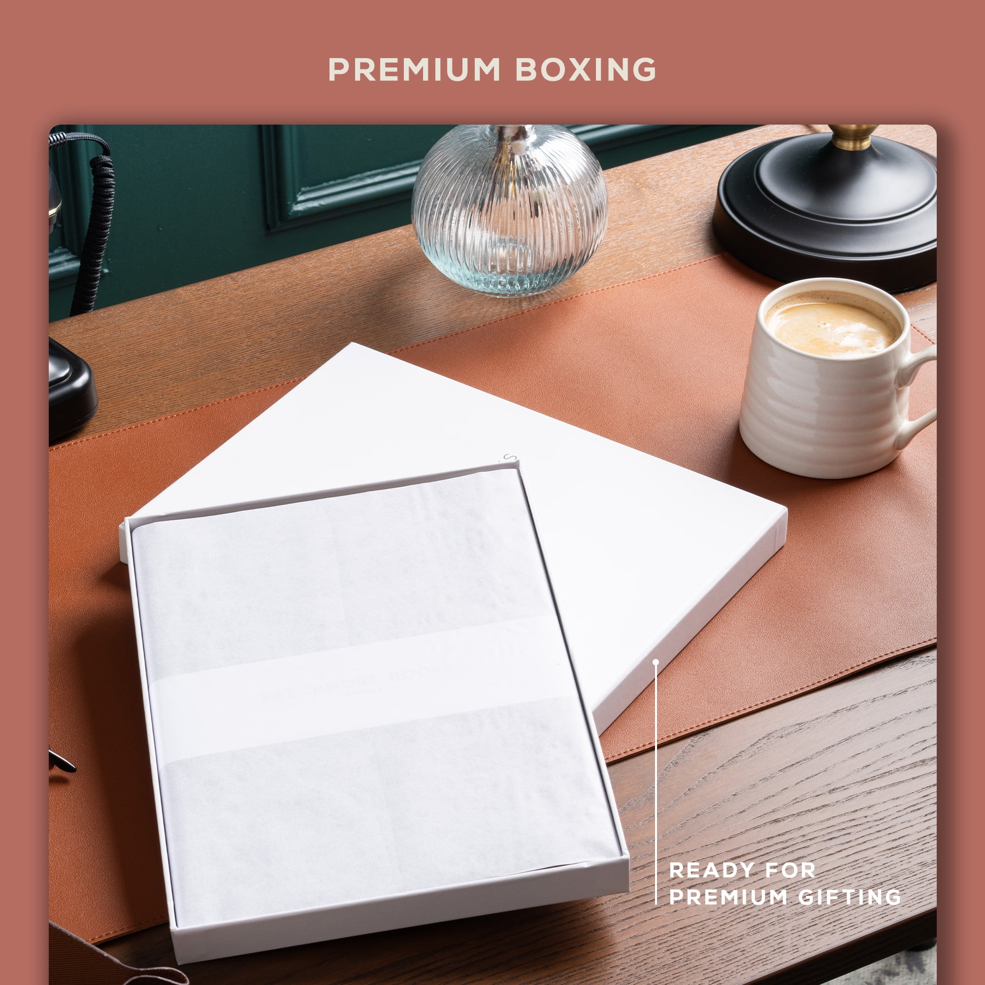 Beechmore Books A4 Sketchbook – 8.5x11" Premium Vegan Leather Bound Large Sketch Book Hardcover With 156 Thick 160gsm Perforated Ivory Pages, Blank Sketch Pad, Gift Boxed, Back Pocket Ribbon Bookmark