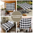 thumbnail image 6 of Vintage Farmhouse Tapestry for Bedroom Wall Hanging Tapestry, Black and White Checkered Ceiling Backdrop Tapestries Poster Blanket Wall Decor for Teens Room Living Room Dorm 59" x 90", 6 of 8