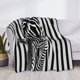 thumbnail image 3 of Fotbe Optical Zebra Illusion Manta de Franela con Estampado, Manta Ultrasuave para Cama, Sofá, Auto, Hipoalergénica y Antibolitas-40"x30", 3 of 6