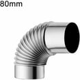 thumbnail image 2 of Cheminée à Coude à 90 Degrés en Acier Inoxydable pour Poêle à Fumée, 2 of 3