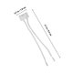 thumbnail image 2 of Silver Ceramic Lamp Holder for Lamp Use with Wire 10Pcs Base Socket, 2 of 5