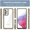 thumbnail image 4 of TECH CIRCLE for Samsung Galaxy A53 5G 6.5 inch Luxury Lightweight Shockproof Transparent Acrylic + TPU Hybrid Bumper Slim Shell Phone Case Cover,Gray, 4 of 8