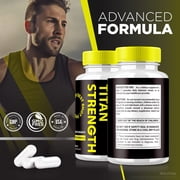 (3 Pack) Titan Strength Pills, Official Formula to Support Volume, All Natural Supplement For Strength and Overall Health, Premium TitanStrength Capsules Review (180 Capsules)