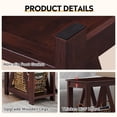 thumbnail image 4 of GALAXHERO Narrow End Table with Charging Station and Open Storage Shelf Sofa Side Table with 2 USB Ports and 2 Power Outlets, Slim Farmhouse End Table for Small Spaces, Bedroom, Living Room Espresso, 4 of 8