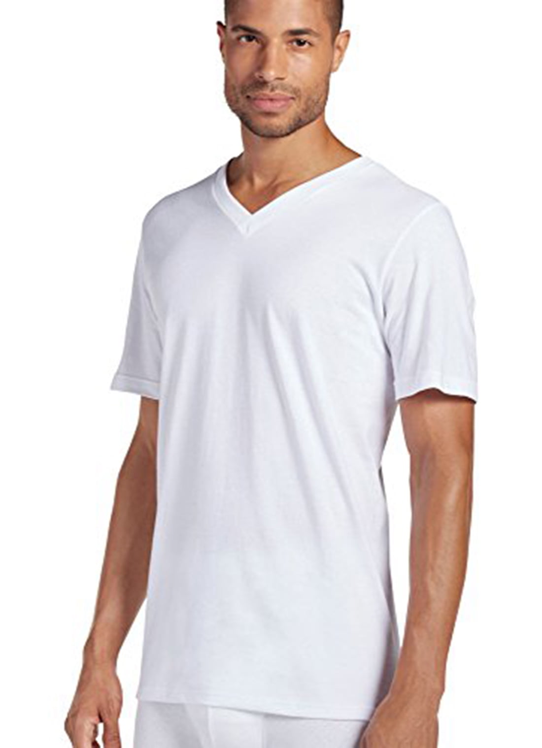 V-neck T-Shirt - 6 Pack, diamond white 
