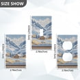 thumbnail image 7 of Yayeee Duplex Wall Plate 1-Gang 4.5"x2.7" Home Receptacle Light Switch Decorative Outlet Cover, Winter Mountain, 7 of 7
