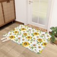 thumbnail image 4 of 3x5 Rug, Sunflower and Daisy Door Mat Washable Non Slip Soft for Entryway, Farmhouse Floral Rug, Yellow Flower Carpet, Sunflower Daisy Home Decor & Gifts, 4 of 7