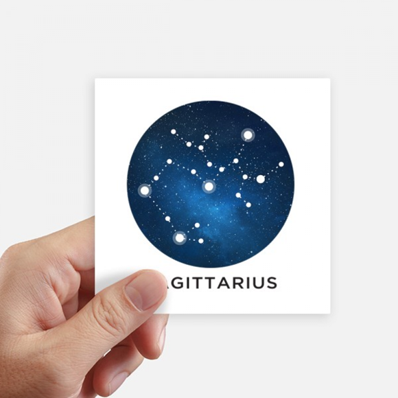 Sagittarius Constellation Zodiac Sign Sticker Square Waterproof Stickers Wallpaper Car Decal