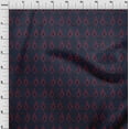 thumbnail image 3 of oneOone Polyester Lycra Fabric Argyle Style Ikat Printed Fabric 1 Yard 56 Inch Wide, 3 of 4