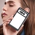 thumbnail image 2 of Allytech for Google Pixel Fold Clear Case, Hybrid Rugged Anti-Yellow Shockproof Hard Shell Back Cover Phone Case for Google Pixel Fold, Black, 2 of 9