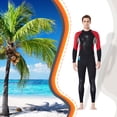 thumbnail image 3 of DivaSail Setuits Buceo Traje de buceo Hombre y traje de mujer One Piece Sunprotection Mono para bucear Snorkeling Surfing Natación Negro / Rojo 【M】 Yuarrent OD003282-05, 3 of 7