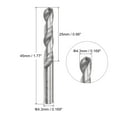 thumbnail image 2 of Uxcell 4.3mm C2/K20 Tungsten Carbide Straight Shank Spiral Flutes Twist Drill Bit, 2 of 5