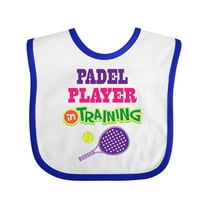Inktastic Future Padel Player in Training Girls Baby Bib