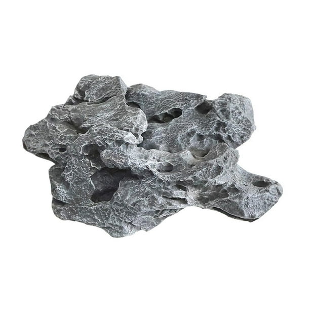 Piedra artificial decorativa de imitación de paisaje, de alta simulación, para proyectos de paisajismo, accesorio gris para decoración de jardín. 31 x 11 x 21 cm