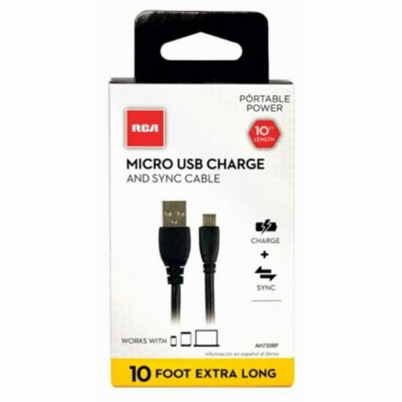 10 ft. Micro USB Charge & Sync Cable