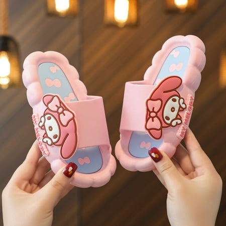 

Sanrioed Kawaii Slippers Kuromi Cinnamoroll Cute My Melody Hello Kittys Cartoon Parent-Child Sandals and Slippers