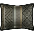 thumbnail image 4 of Nanshing Markus 7 Piece Traditional Damask Comforter Set, Black Gold, Queen, 4 of 7