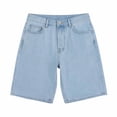 thumbnail image 4 of Hurxie Men's Jorts Baggy Jean Shorts Mid Waist Vintage Summer Denim Shorts Light Blue,2XL, 4 of 6