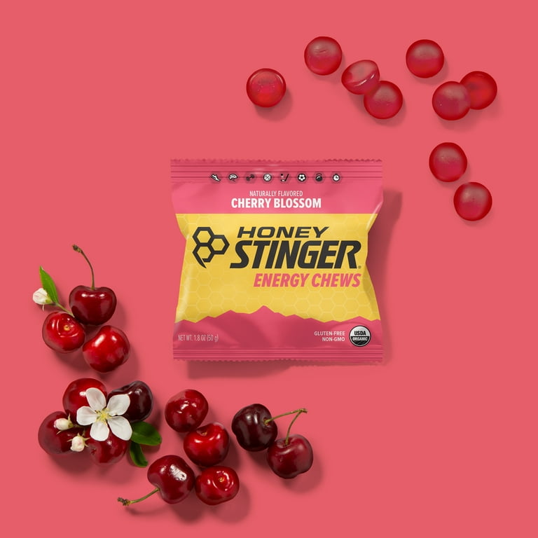 Honey Stinger Energy Chew, Cherry Blossom, 1.8 oz, 12 Ct