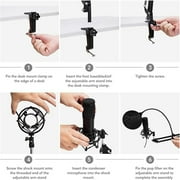 Podcast Microphone Kit with V8S Superior Live Sound Card Condenser Microphone BM-800 & Bluetooth DJ Mixer Metal Holder for Studio Recording Singing Broadcast