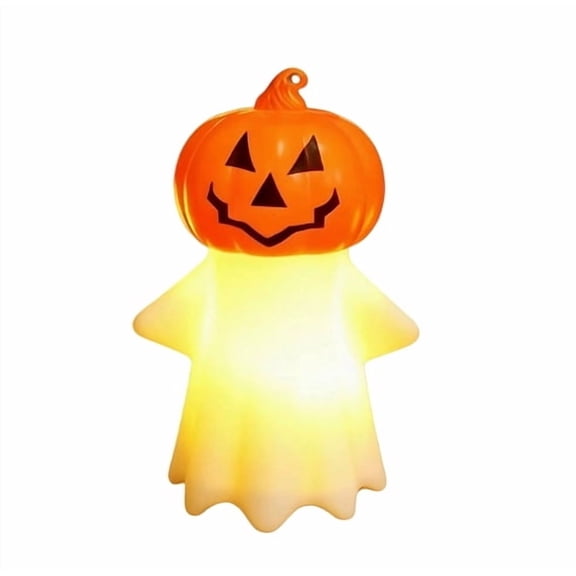Halloween LED Pumpkin Light Decoration, Halloween Jack O Lantern Pumpkin Ornament with Light Up Design, Pumpkin Lamp for Tabletop Party Home Holiday Decor