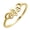 Gold, variant on Cutout Butterfly Honeybee Ring Cute Animal Stainless Steel Ring Commitment Jewelry