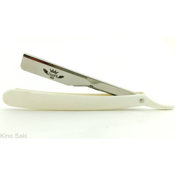 25 PC CUT THROAT SALON BARBER SHAVETTE STRAIGHT RAZORS RASOIRS WHOLESALE WHITE