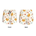 thumbnail image 5 of Lsque Squirrel Maple Leaves And Nuts Printed Women's Running Shorts with Liner Pockets,Elastic Quick Dry Workout Athletic Gym Yoga Shorts,Womens High Waist Shorts-Medium, 5 of 9