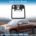 thumbnail image 2 of Bisel de Faro para Toyota Tundra 2022-2023 Fila Delantera Cubierta de Faro Decoración Fibra de Carbono Negra 1 Pc, 2 of 6