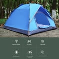 thumbnail image 4 of 2-4 Person Instant Camping Tent, Easy Automatic Pop up Tents for Camping/Outdoor/Beach/Hiking/Traveling,Blue, 4 of 9