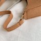 thumbnail image 5 of Bolsa De Mensajero Bolso de mano de color sólido de fieltro para mujer, bandolera pequeña informal suave con cremallera, 5 of 9