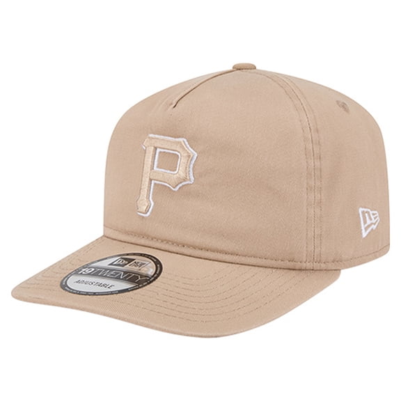 Men's New Era Light Beige Pittsburgh Pirates Cam 19TWENTY Adjustable Hat