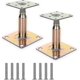 thumbnail image 1 of 2pcs Galvanized Adjustable 100-150mm Post Base Support, Heavy Duty Elevated Roof & Building Support, 1 of 5