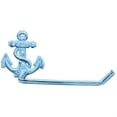 thumbnail image 1 of Dark Blue Whitewashed Cast Iron Anchor Toilet Paper Holder 10", 1 of 2