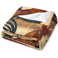 thumbnail image 3 of Farmhouse Rooster Blanket Chicken Farm Country Barn Print Throw Blankets for Couch Sofa Bed Stuff Decor Soft Cozy Fleece Plush Warm Flannel Bedding Gifts for Baby Girls Boys Kids Adults 50"x60", 3 of 6